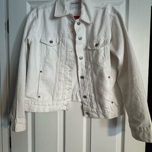 Old Navy white Denim Jacket